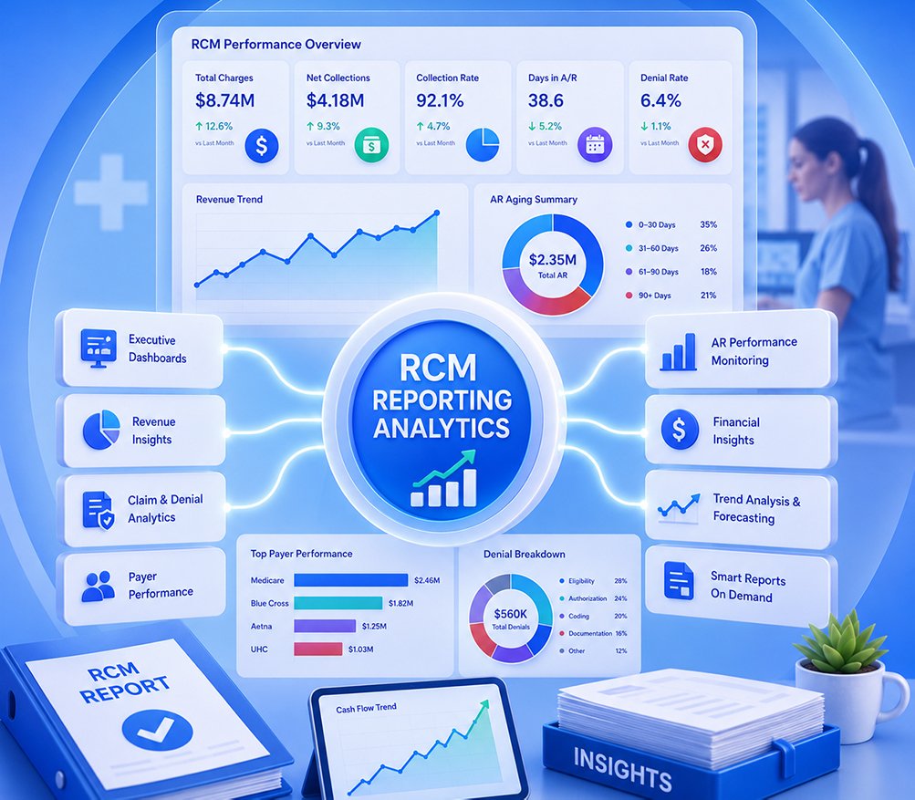 RCM Reporting & Analytics hero image