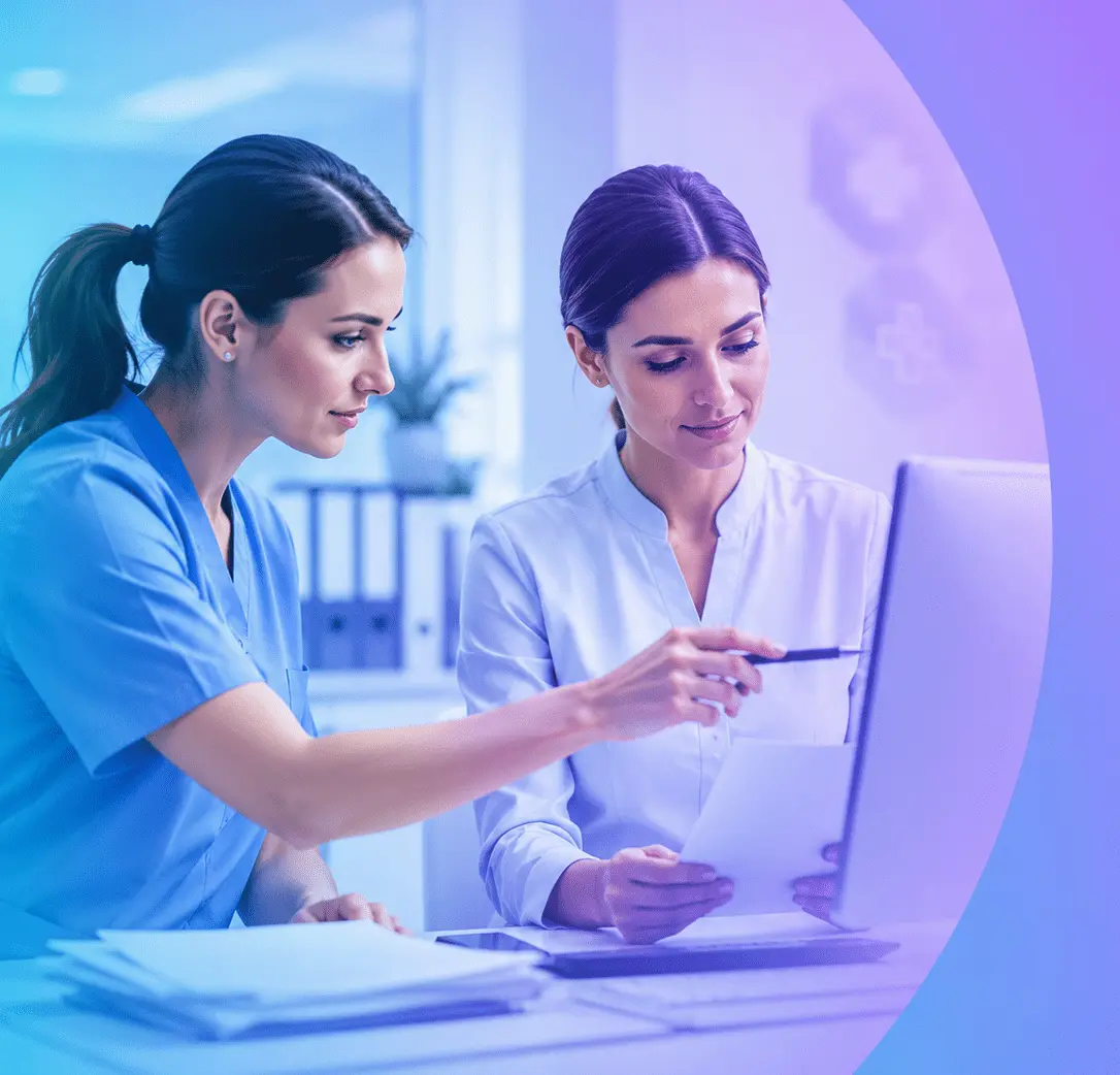 Medical accounts receivable aging buckets from 0–30 through 120+ days, highlighting deadline-aware follow-up.