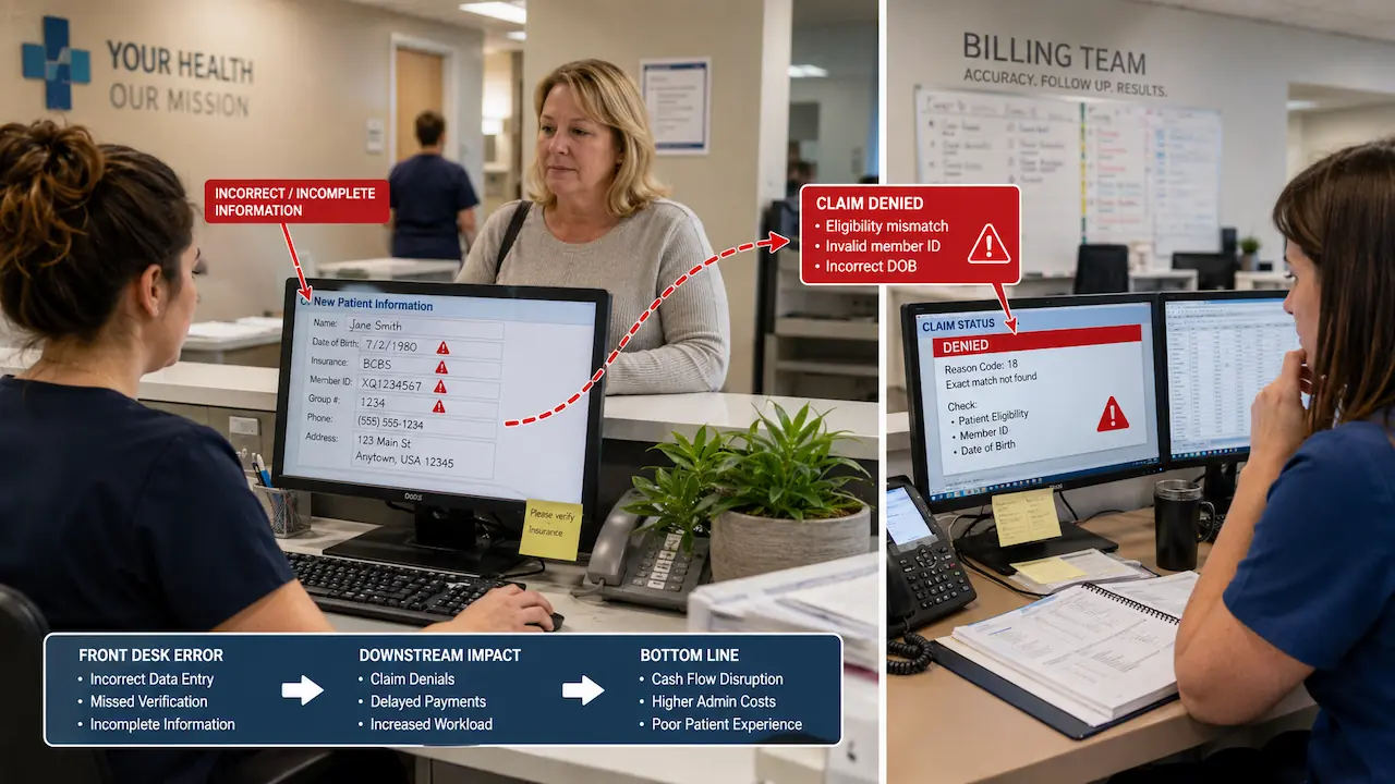 Front-Desk Mistakes That Create Back-End Billing Problems